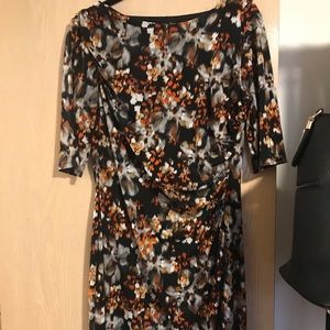 Faux wrap dress, Alexa B